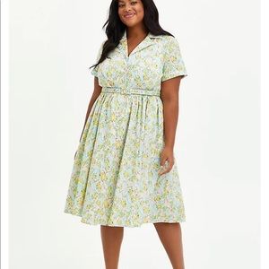 Torrid Disney Tinkerbell retro swing dress